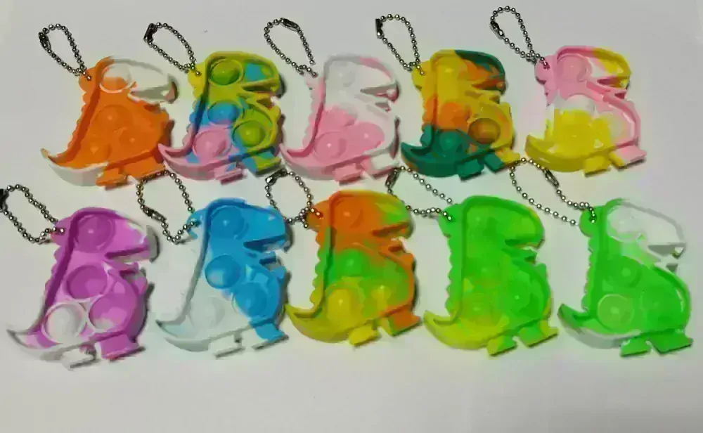 POP IT antistresová klíčenka - DINOSAURUS 7