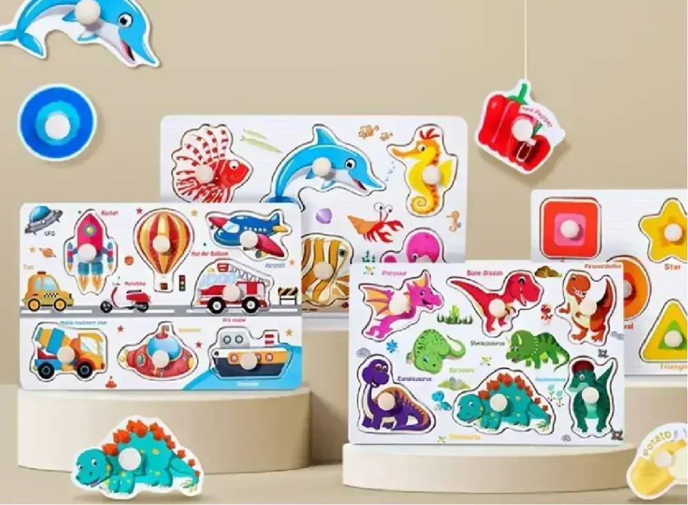 Dřevěná vkládačka - TVARY - (S)