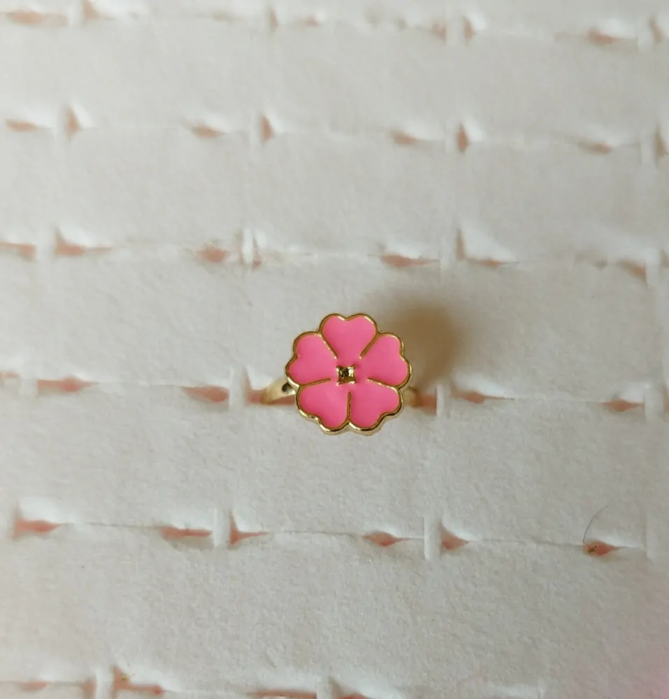 Nastavitelný prstýnek - ZLATÝ 14 - (S) 