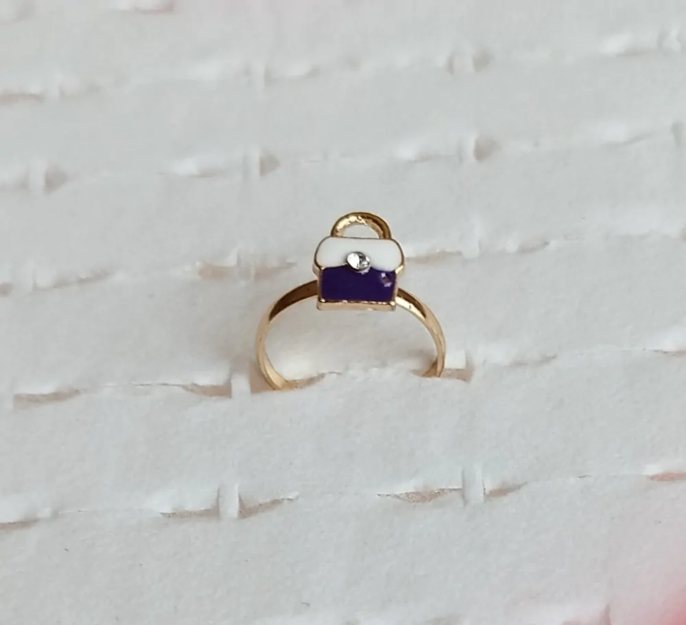 Nastavitelný prstýnek - ZLATÝ 39 - (S) 