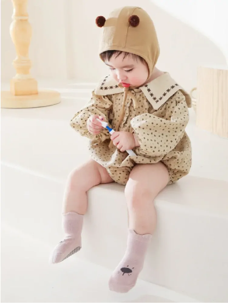 Protiskluzové ponožky - RŮŽOVÉ - (12-36m) M