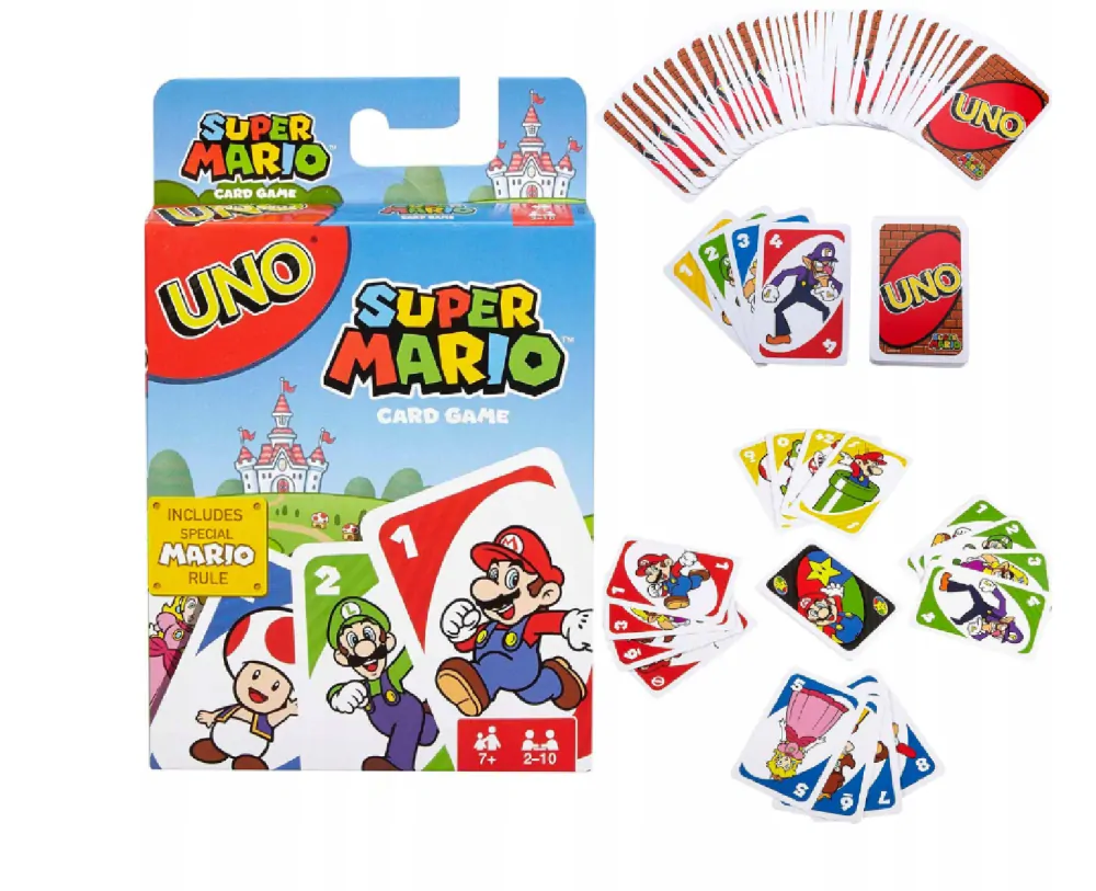 Hra Uno karty - SUPER MARIO -  S VADOU