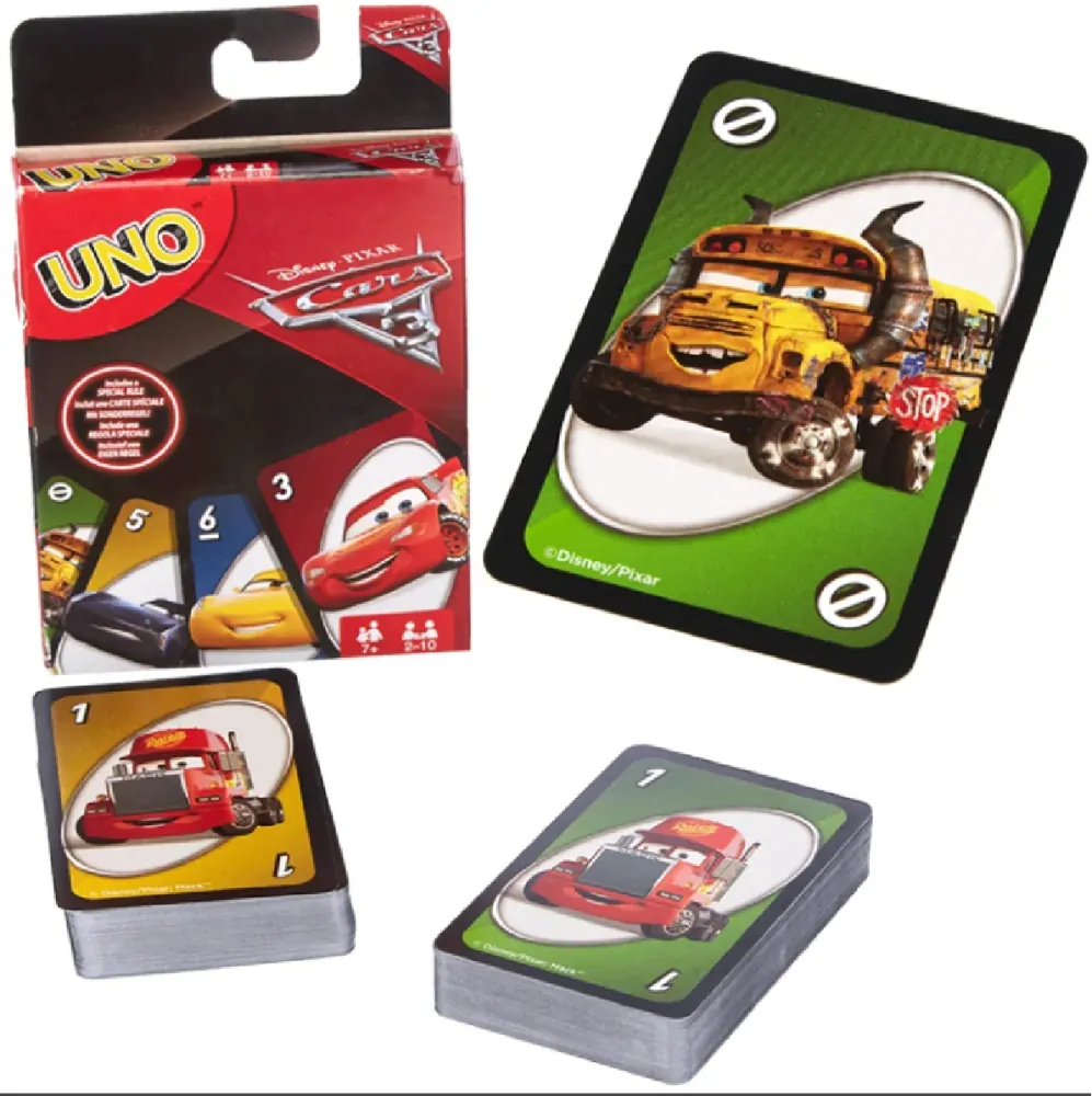 Hra Uno karty - CARS 3 (Autíčka) - S VADOU