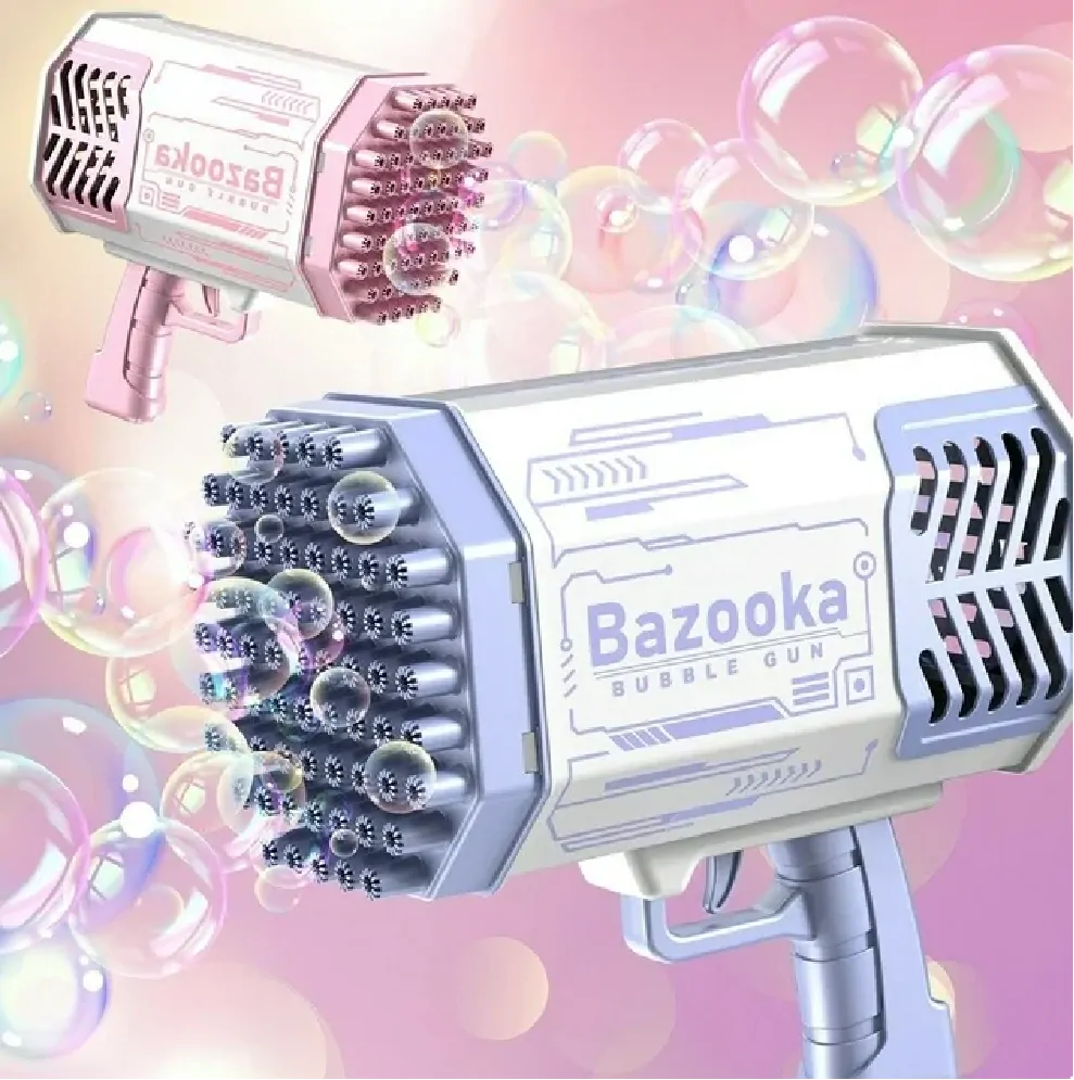 Bublinkový svítící bublifuk - Bazooka - FIALOVÝ