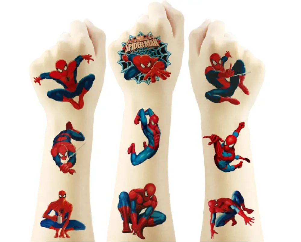 Dětské dočasné tetování - 20 ks - SPIDER MAN