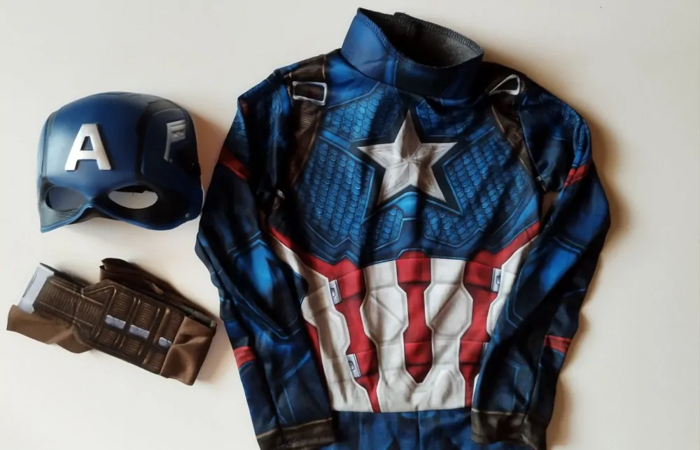 Dětský kostým - CAPTAIN AMERICA - (4-6 let / S)