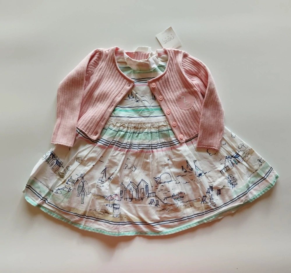 Set - Letní šatičky a bolerko - (6-9 m)