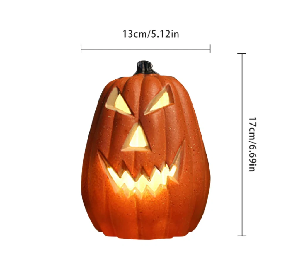 LED lampa na HALLOWEEN - DÝNĚ - Oranžová