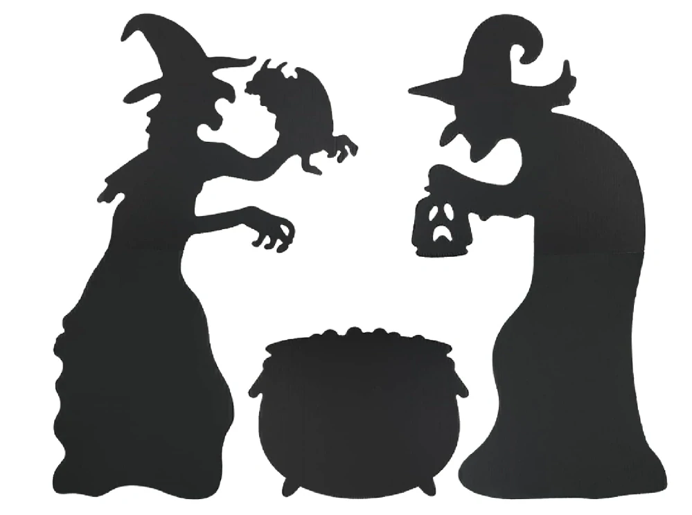 Záhradní dekorace - HALLOWEEN - Silueta čarodějnice