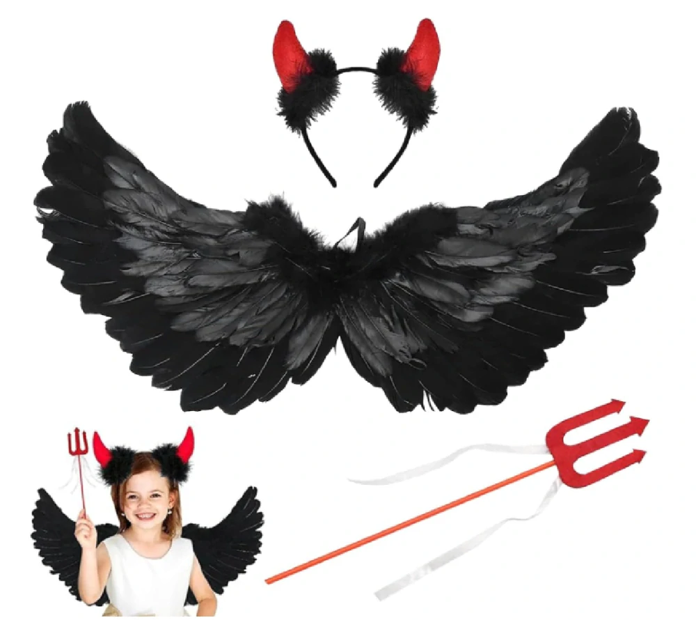 Set - HALLOWEEN - ČERNÝ ANDĚL
