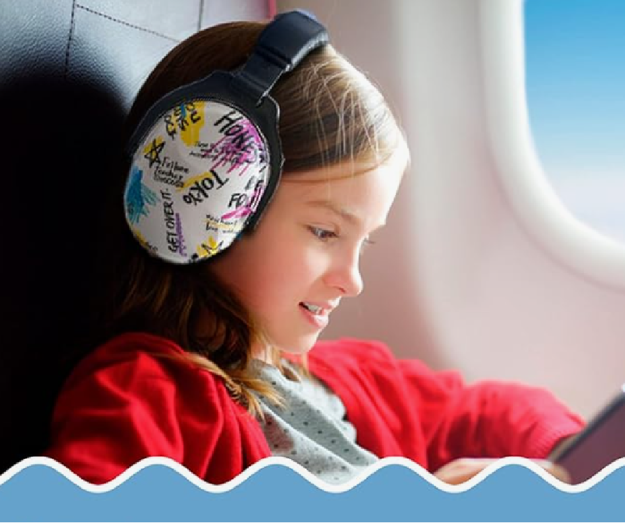 Ochranná sluchátka proti hluku - BÍLÉ 