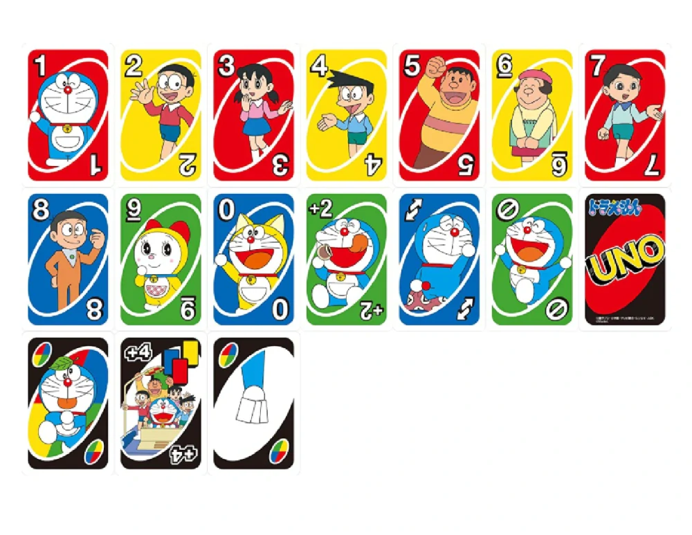 Hra Uno karty - DORAEMON - S VADOU 