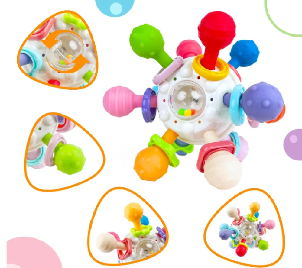 Chrastící míček - kousátko pro miminko