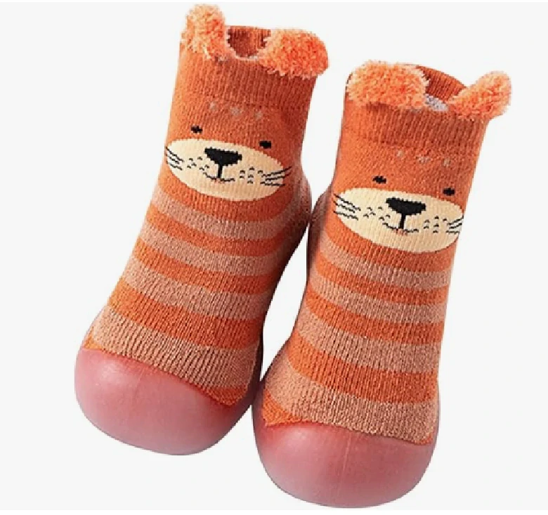 Barefoot ponožky s podrážkou - MEDVÍDEK (6-12m)
