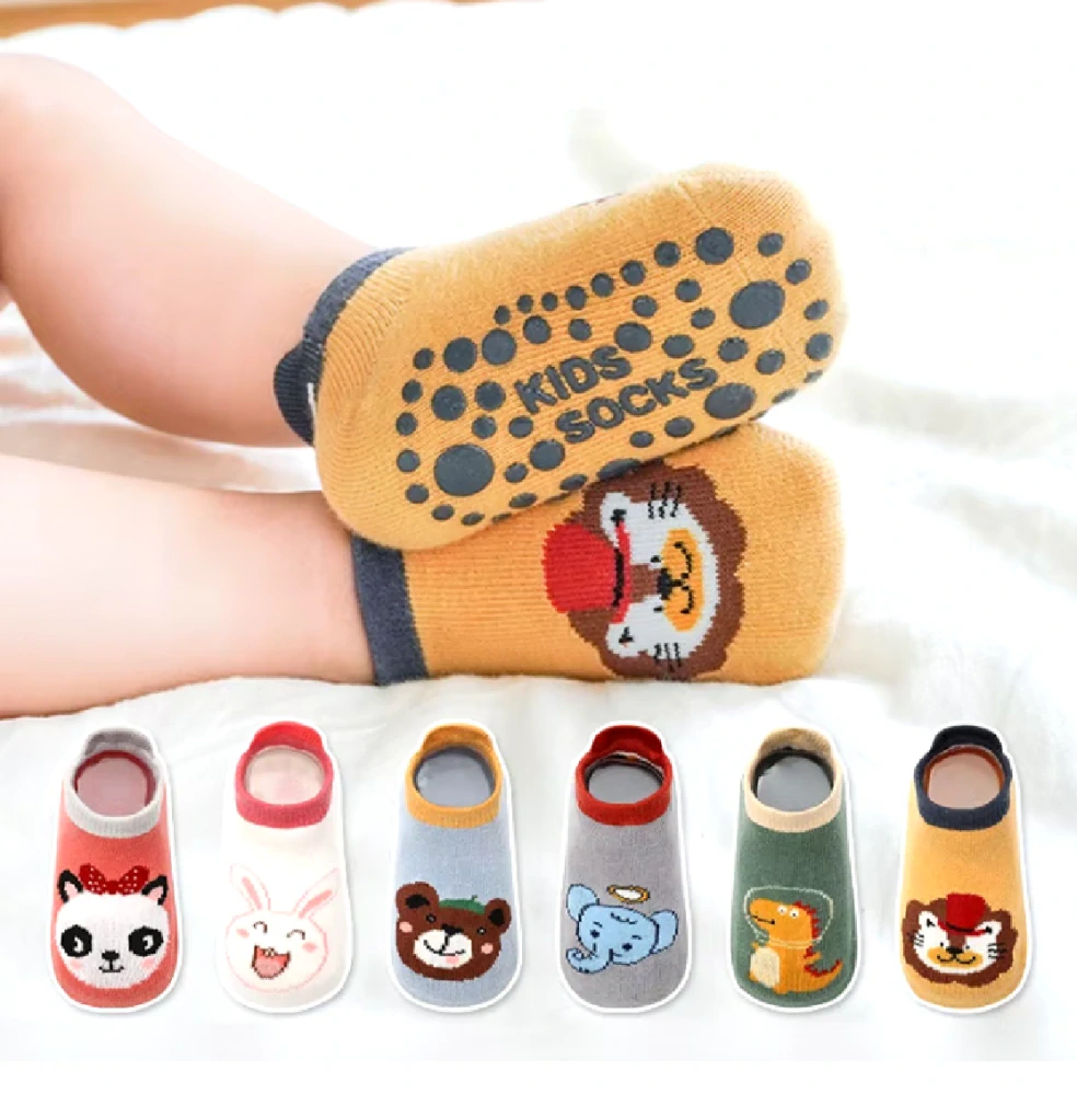 Protiskluzové ponožky - RŮŽOVÉ - PANDA - (3-5 let) L