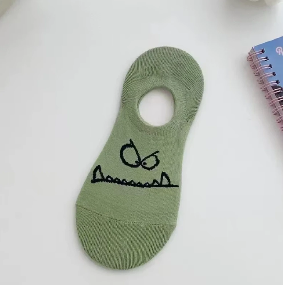 Nízké ponožky ťapky - ZELENÉ - (5-8 let)