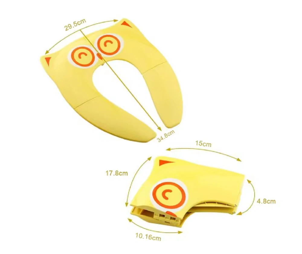 Skládací WC sedátko - ŽLUTÉ