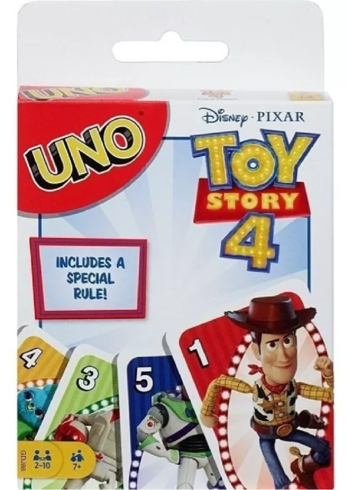 Hra Uno karty - TOY STORY 4 - S VADOU 