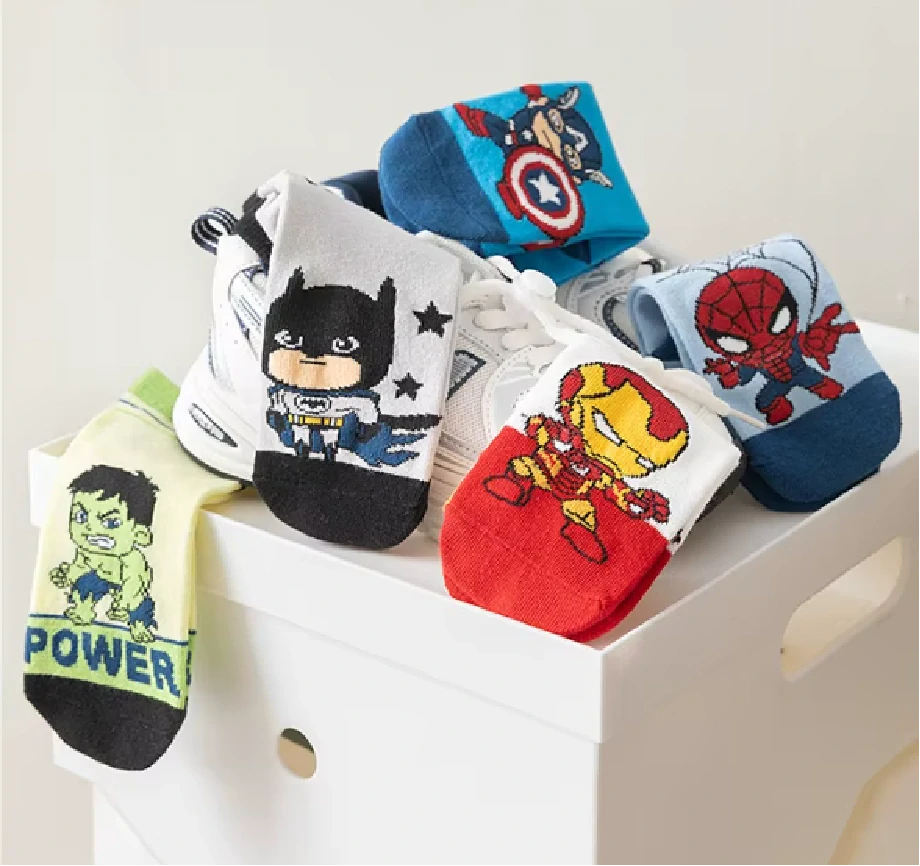 Kotníkové ponožky - SUPERHRDINOVÉ - IRON MAN - BÍLÉ - (9-12 let) XL