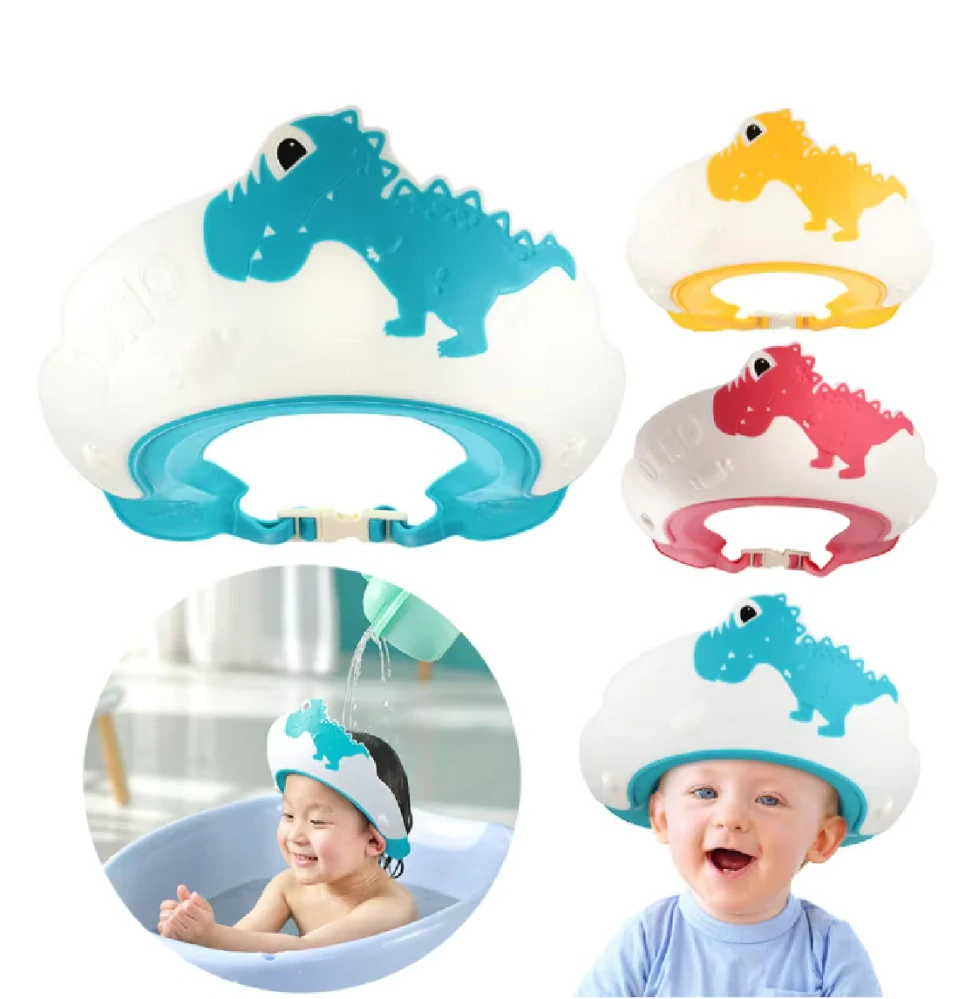 Dětská sprchovací čepice - DINOSAURUS - ZELENÁ