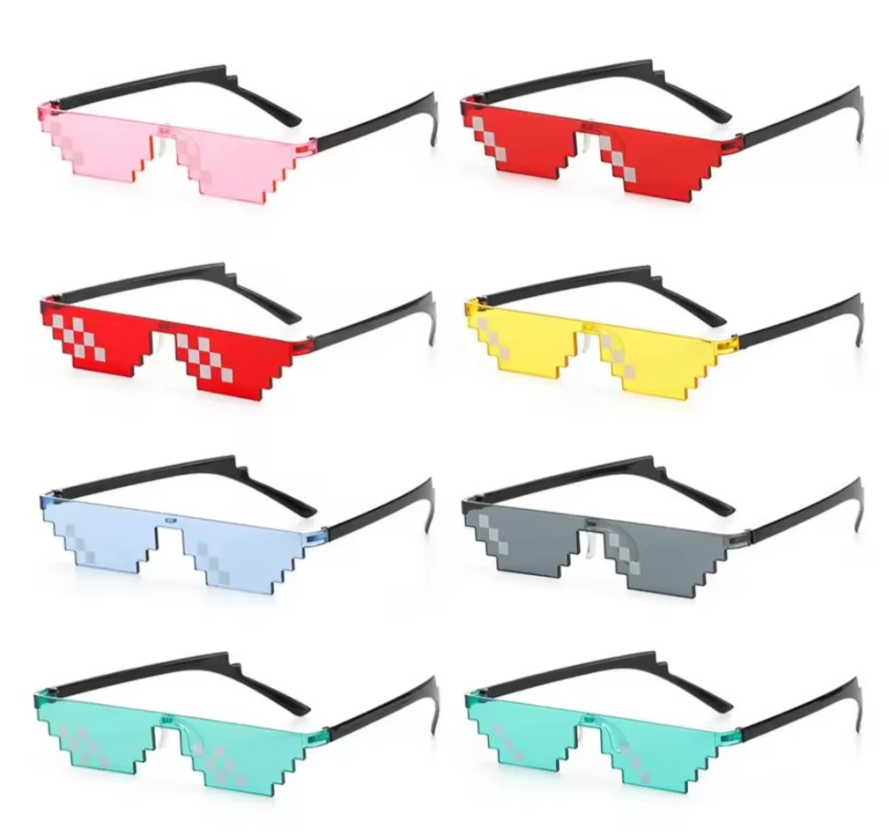 Designové brýle - MINECRAFT - ČERVENÉ (B)