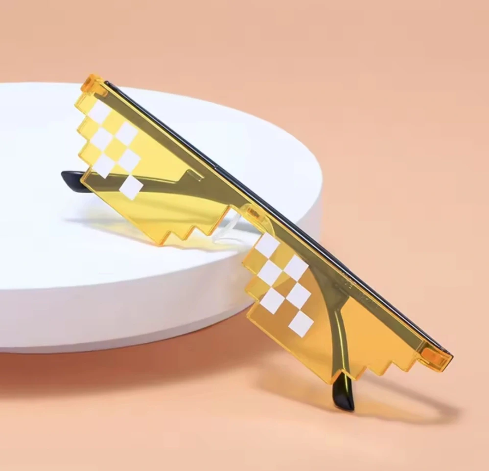 Designové brýle - MINECRAFT - ŽLUTÉ (A)