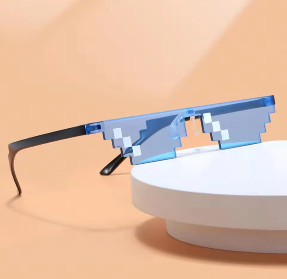 Designové brýle - MINECRAFT - MODRÉ (B)