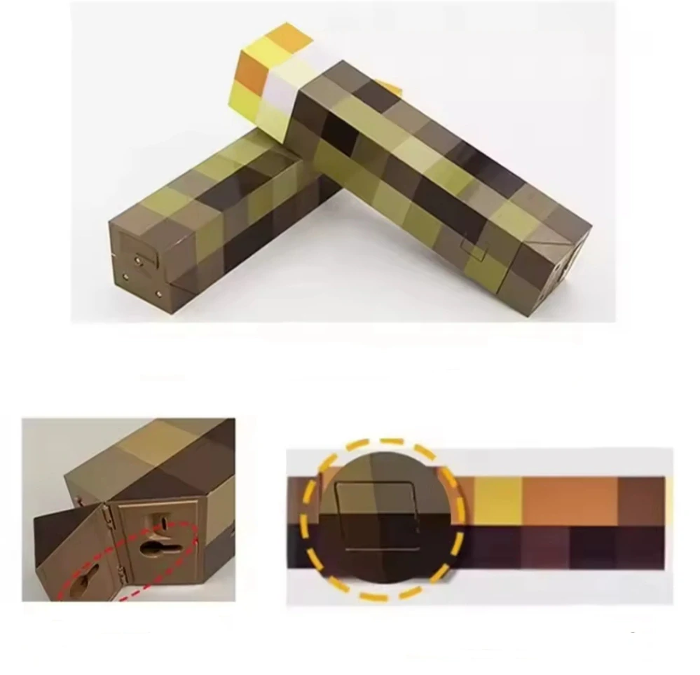 LED lampa na nabíjení - MINECRAFT POCHODEŇ