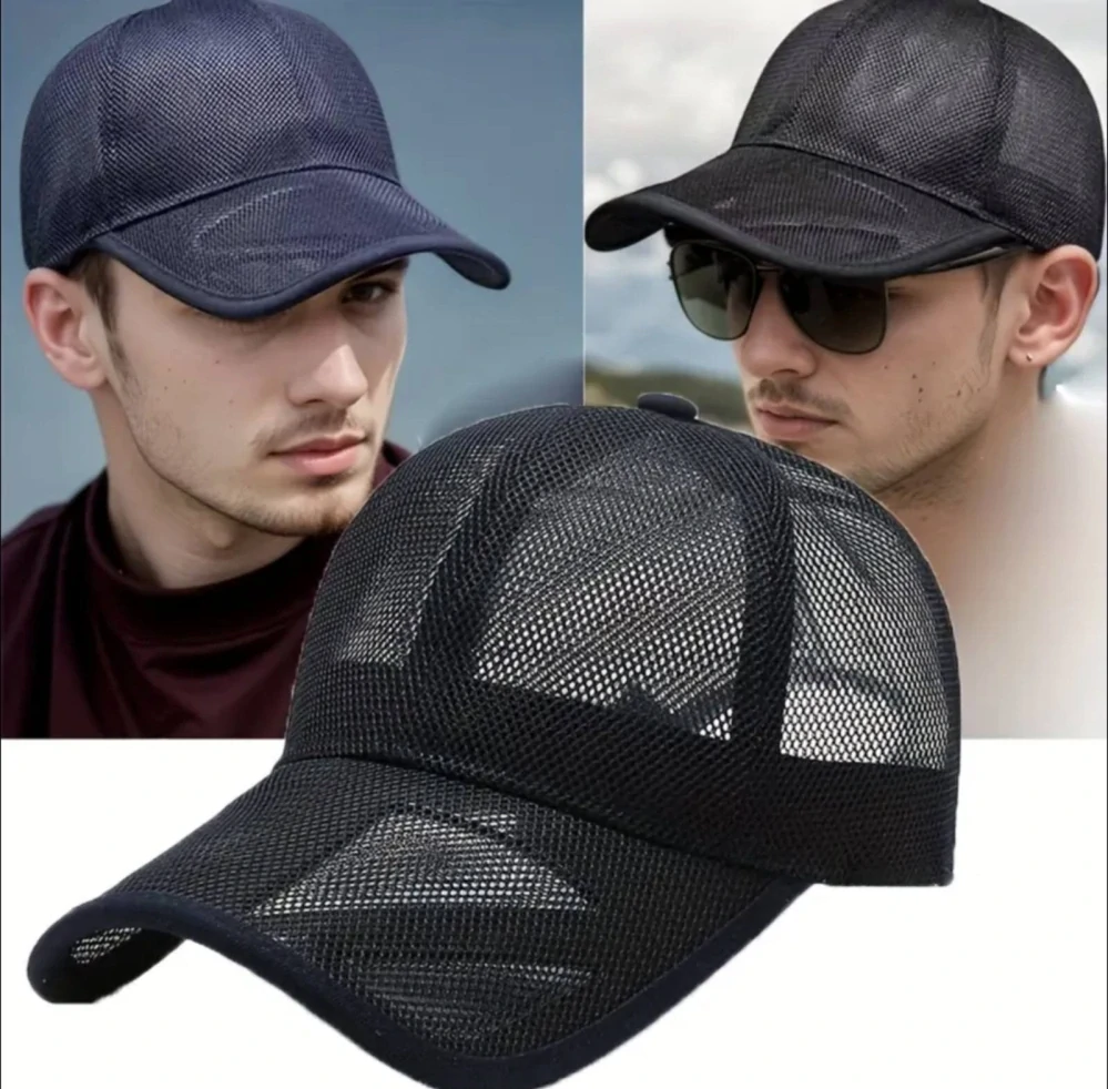 Letní síťovaná kšiltovka - TMAVĚ MODRÁ