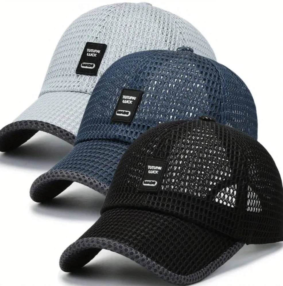 Letní síťovaná kšiltovka - ŠEDO MODRÁ