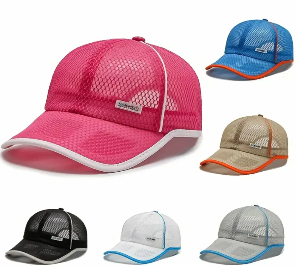 Letní síťovaná kšiltovka - BÉŽOVÁ