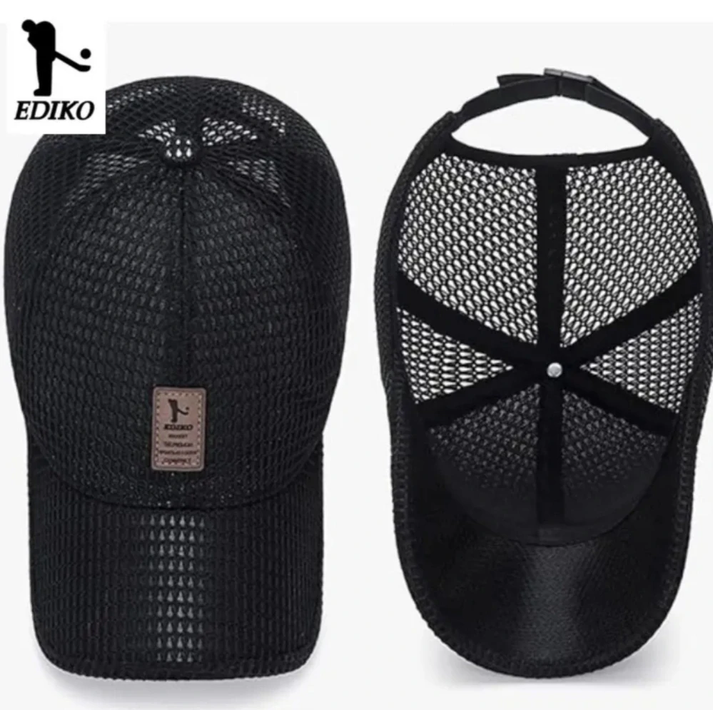 Letní síťovaná kšiltovka - ČERNÁ