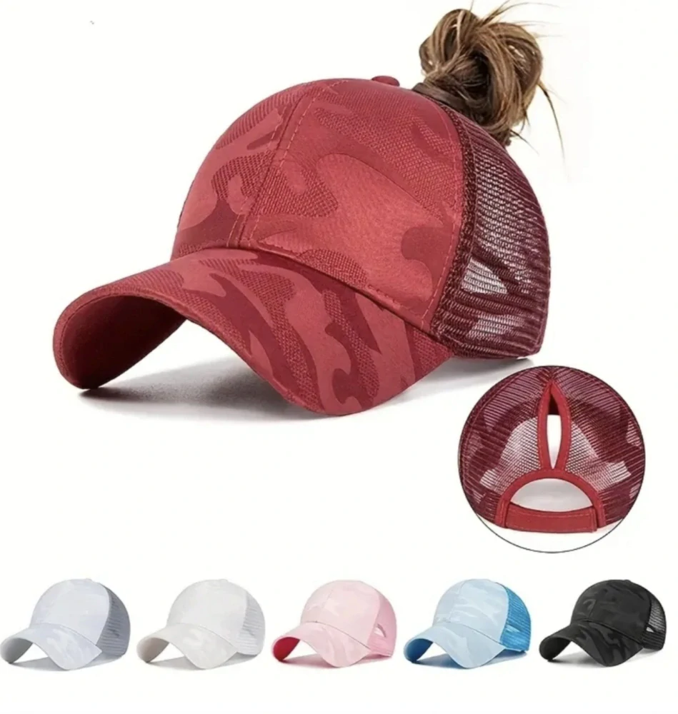 Síťovaná kšiltovka s otvorem pro culík - VÍNOVÁ