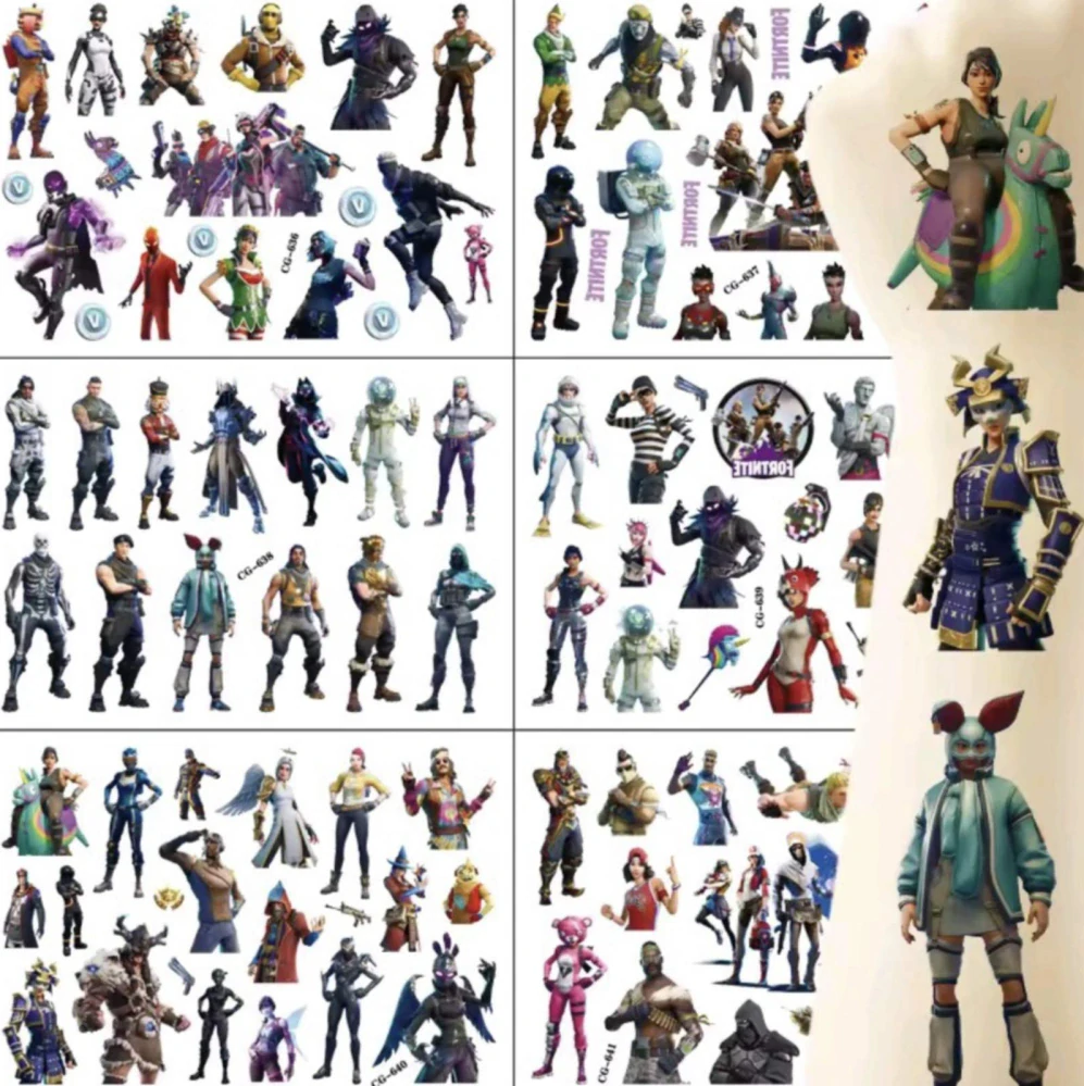 Dětské dočasné tetování - FORTNITE (C)