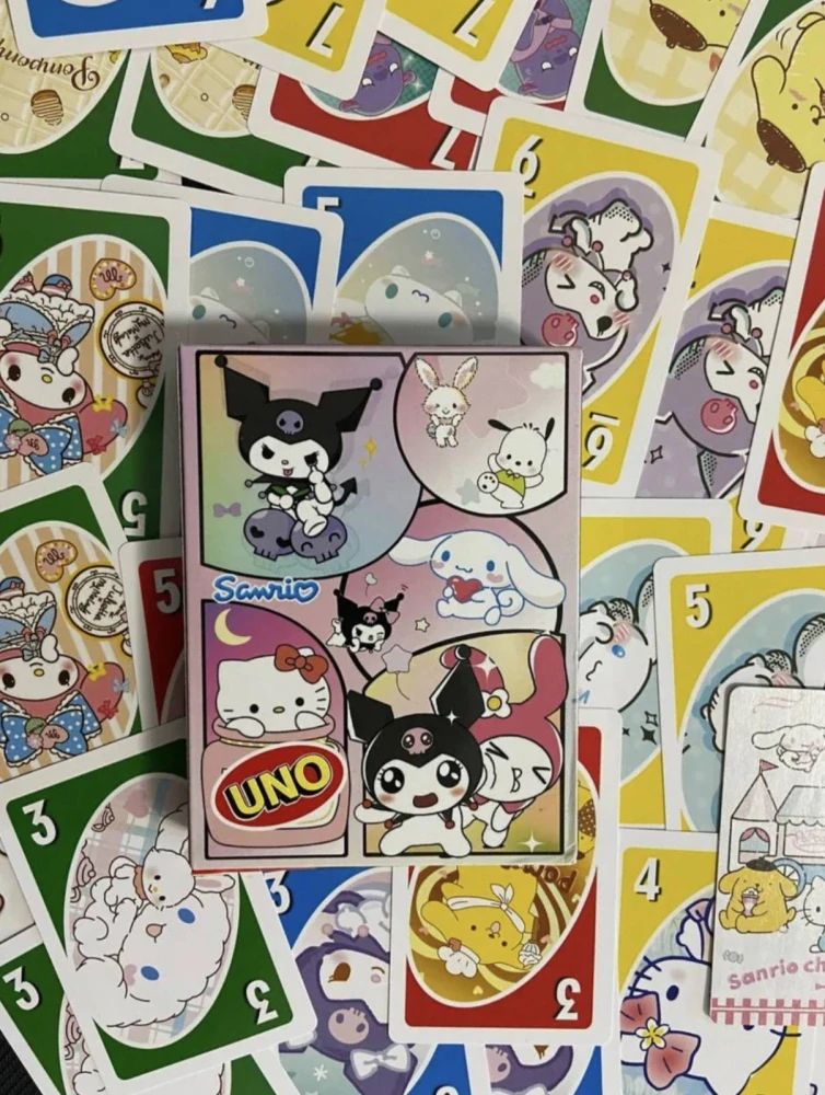 Hra Uno karty - SPECIÁLNÍ EDICE - SANRIO - (B) - S VADOU
