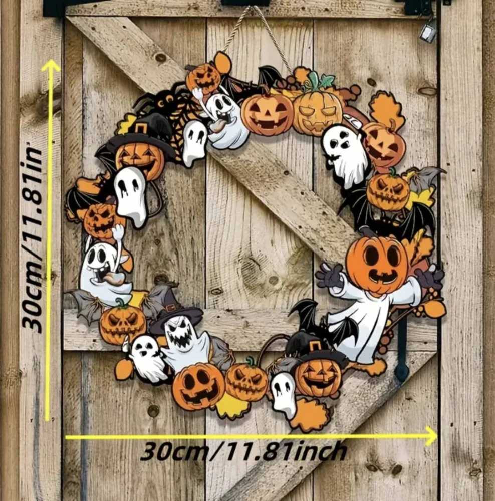Dekorace na dveře - HALLOWEEN - VĚNEC
