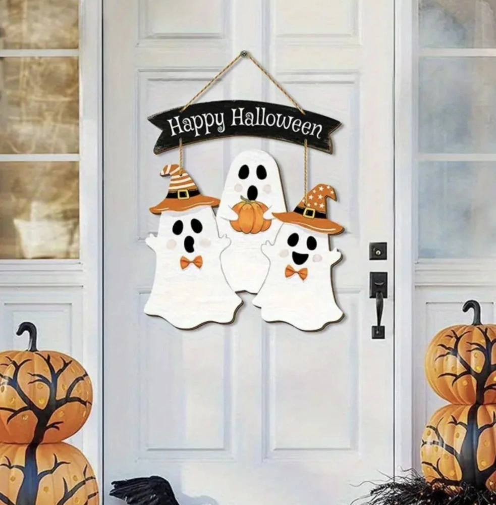 Dekorace na dveře - HALLOWEEN - DUCHOVÉ