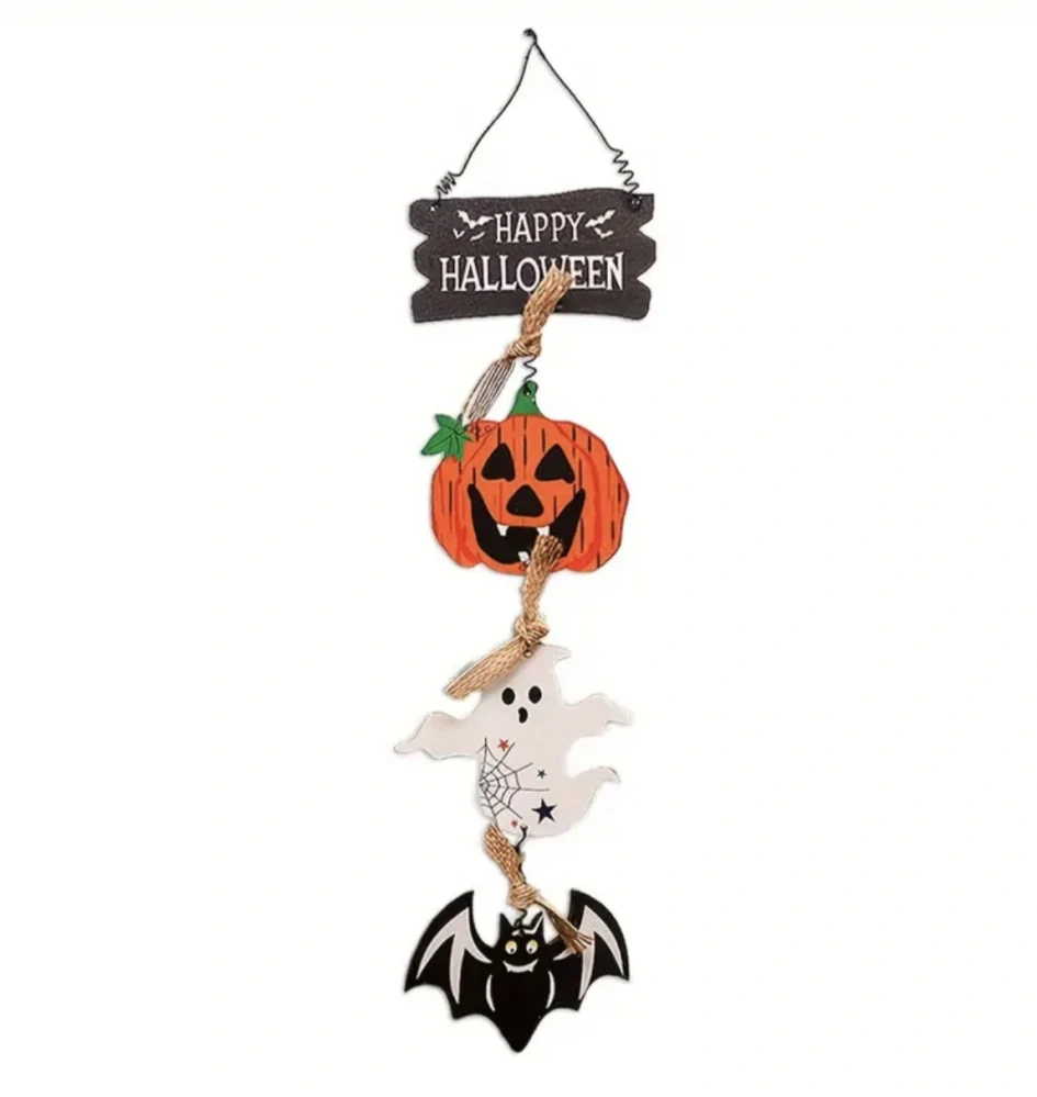 Malá dekorace na dveře - HALLOWEEN - NETOPÝR