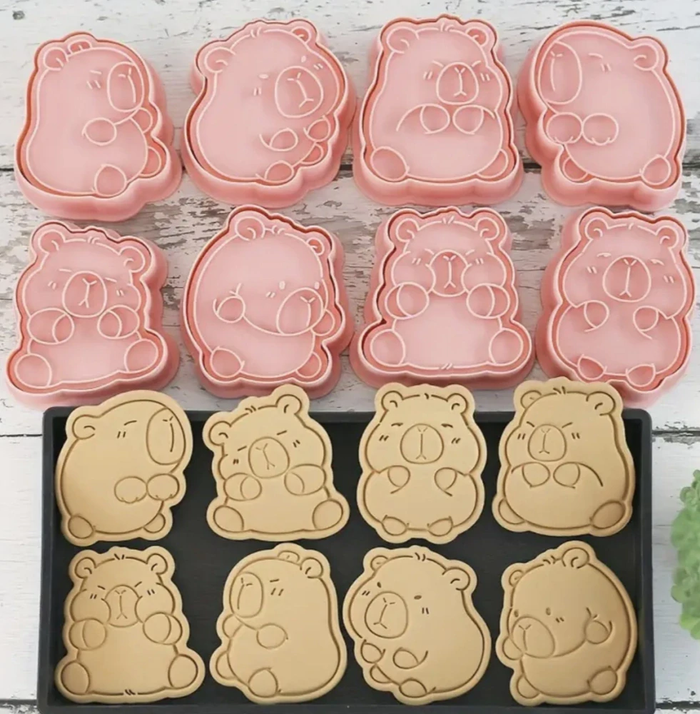 3D vykrajovátka na sušenky - KAPYBARA - 8 ks 