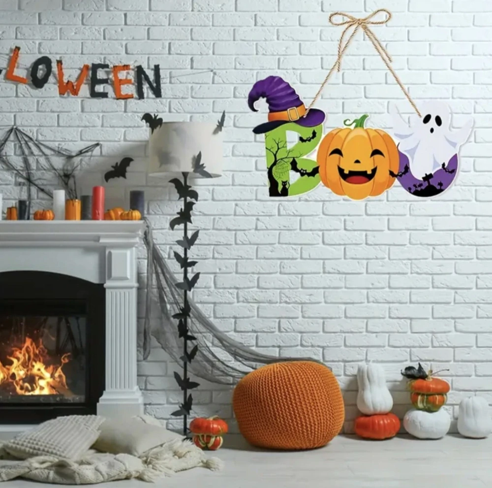 Papírová dekorace - HALLOWEEN - BOO