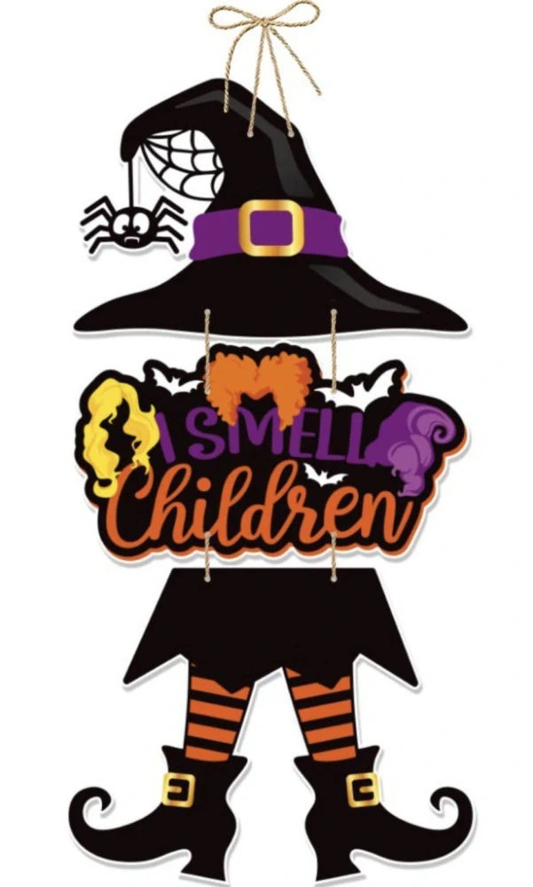 Papírová dekorace - HALLOWEEN - ČARODĚJNICE 