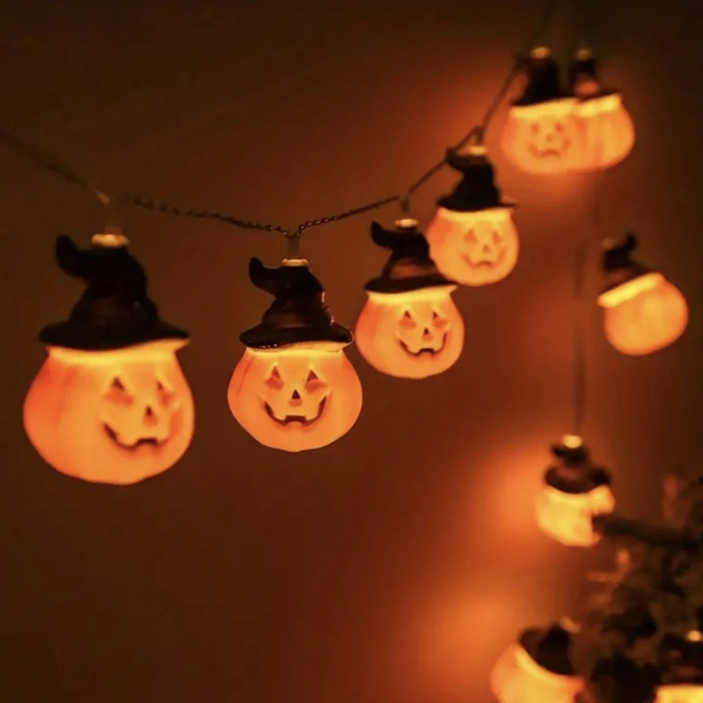 LED světelný řetěz - HALLOWEEN - DÝNĚ