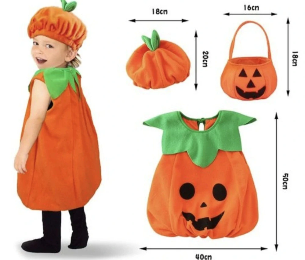 Dětský kostým - HALLOWEEN - DÝNĚ (3-6 let)