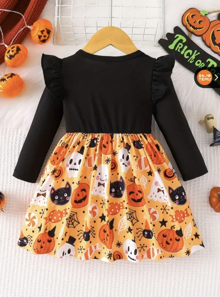 Šaty na HALLOWEEN - (6-9 m)