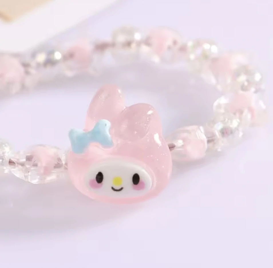 Korálkový náramek na gumičce - SANRIO - MELODY