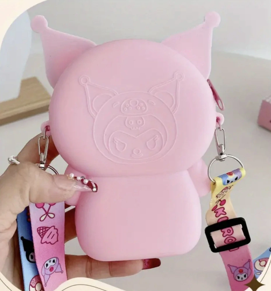 Mini kabelka - SANRIO - KUROMI - DUHOVÁ