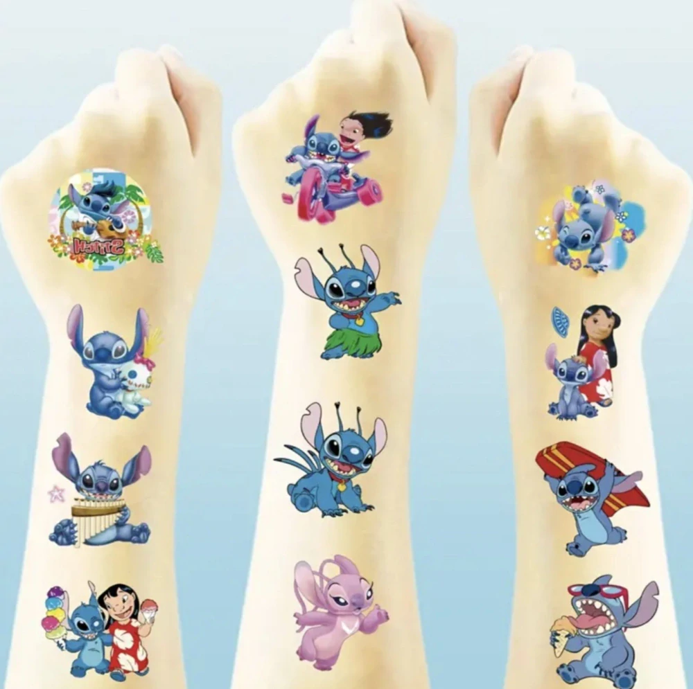 Dětské dočasné tetování - 20 ks - LILO & STITCH (B)