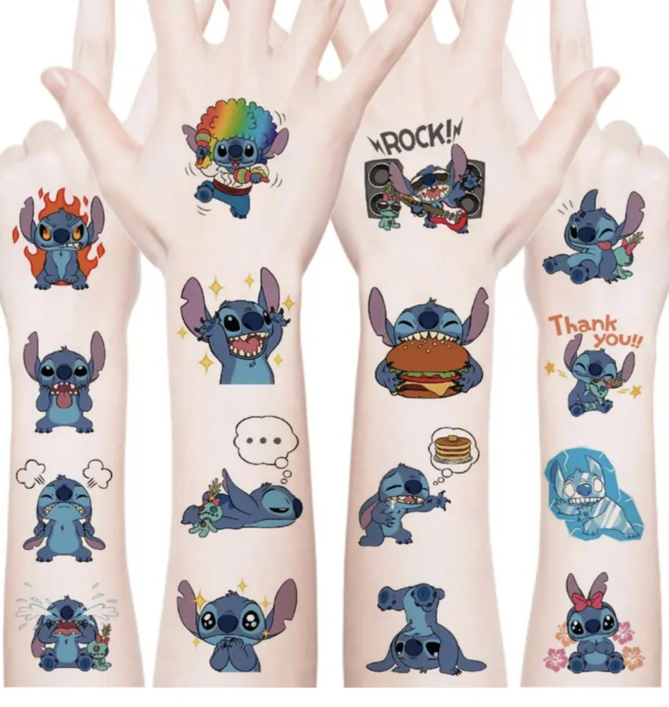 Dětské dočasné tetování - 20 ks - LILO & STITCH (C)