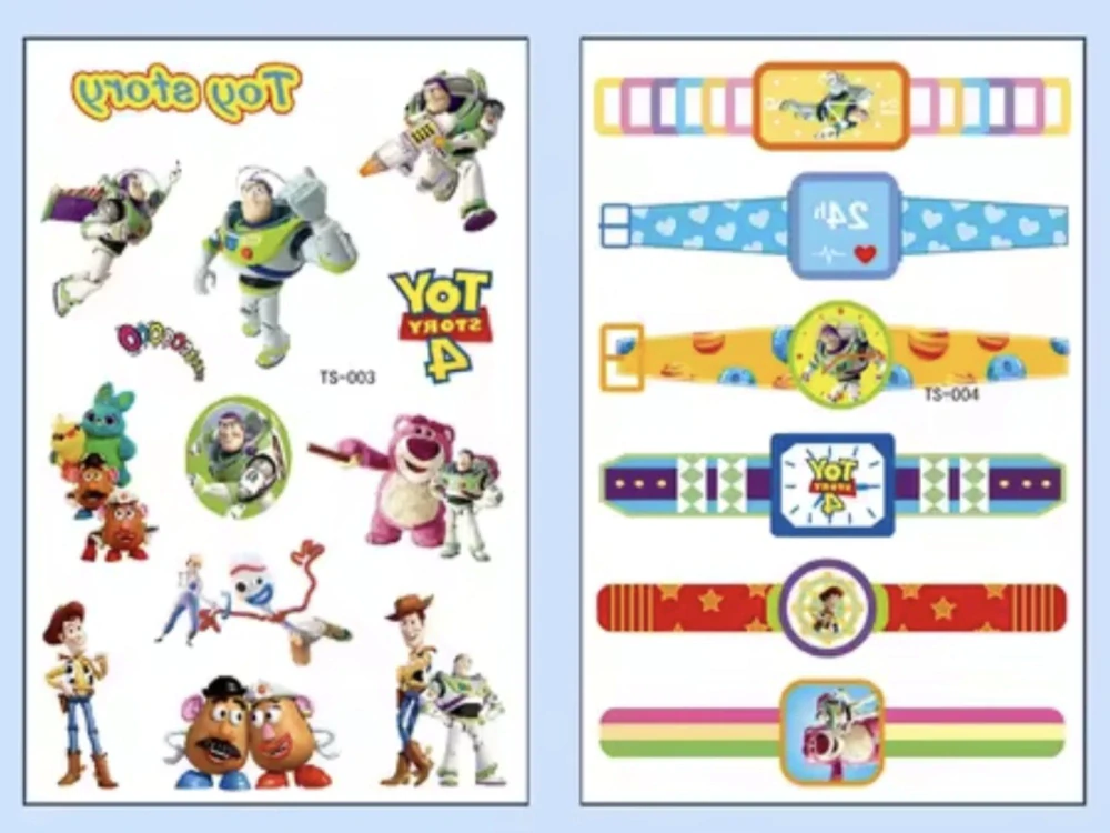Dětské dočasné tetování - TOY STORY 4 - 4 ks