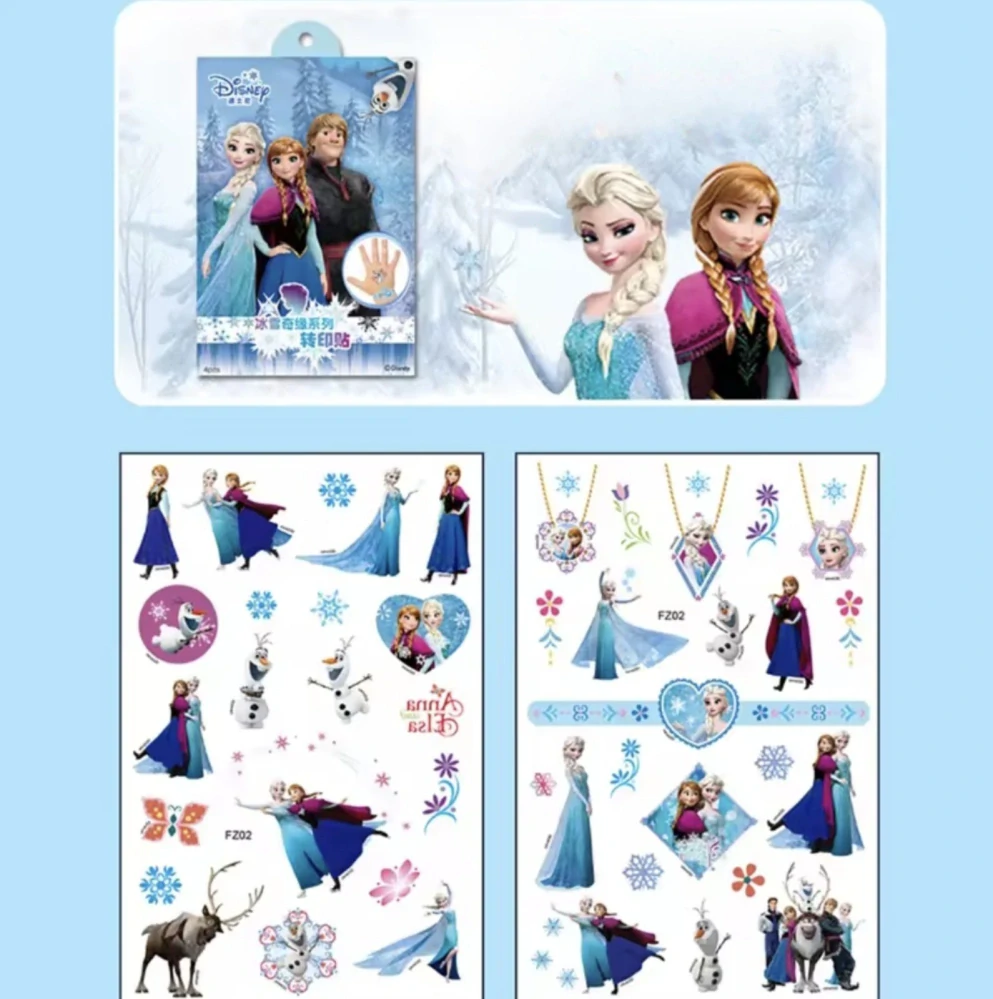 Dětské dočasné tetování - LEDOVÉ KRÁLOVSTVÍ - 4 ks